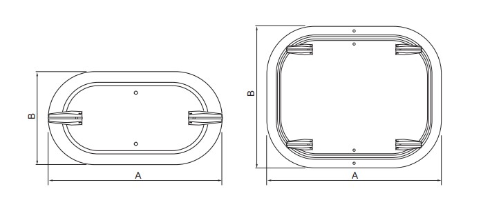 Dimension of Maintenance Access Door-Flat (MFAD)